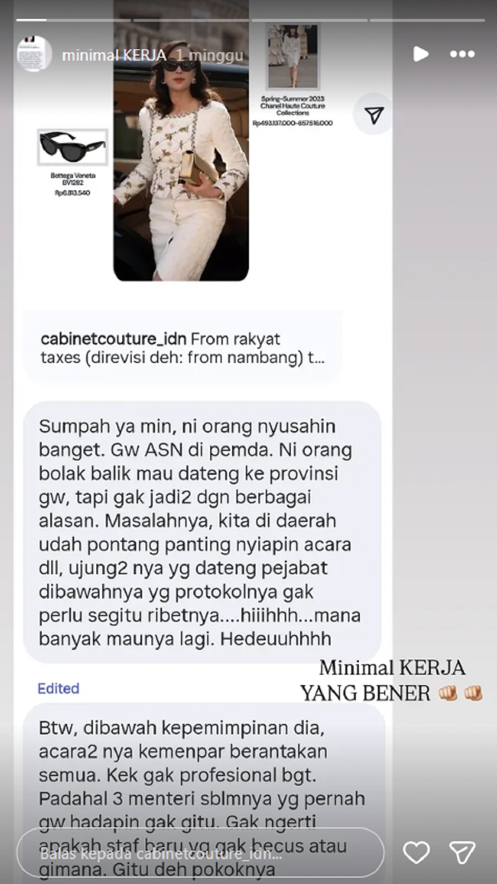 Menteri Pariwisata disebut menyusahkan setiap kali lakukan kunjungan ke daerah